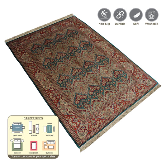 Persian Qum Silk 103cm x 148cm Hand-knotted Silk Rug