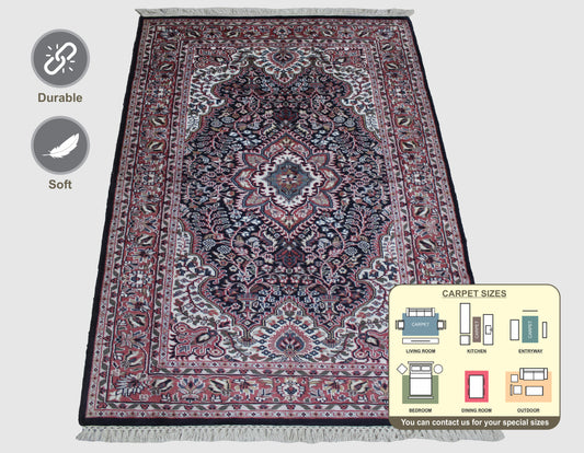 Indian Jaipuri Area Rug 160cm x 92cm