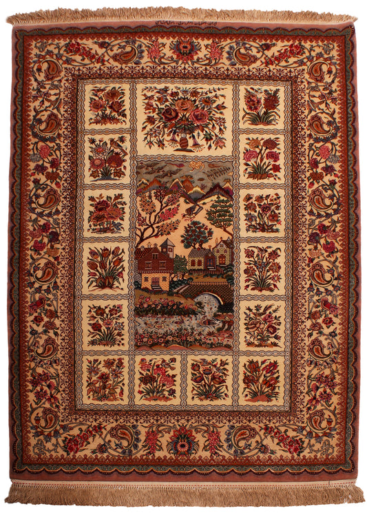 سجادة أصفهاني 166 سم في 107 سم