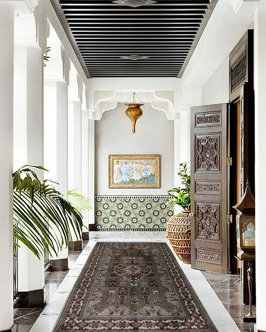 Indian Jaipuri Area Rug 159cm x 91cm