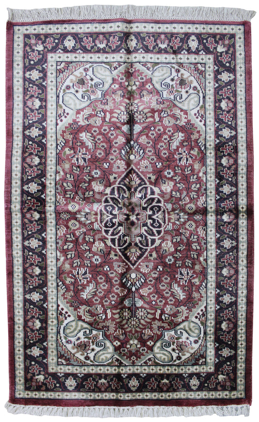 Indian Kashmir Area Rug 122cm x 76cm