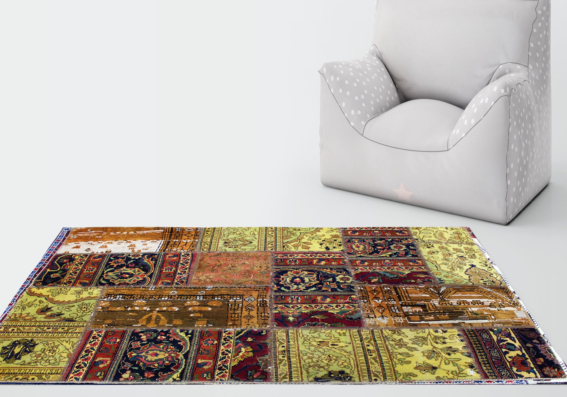 Kashmiri Pakistan Area Rug 182cm x 121cm – عش النورس للسجاد الشرقي