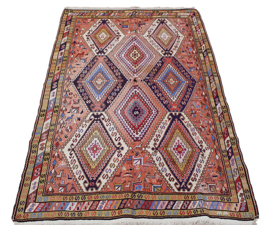 Kilim Area Rug 195cm x 141cm