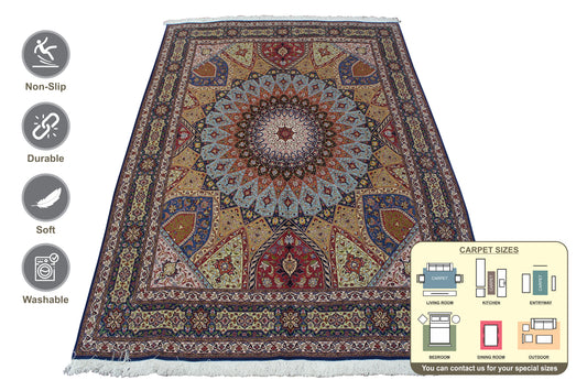 Tabriz Silk Area Rug 310cm x 248cm