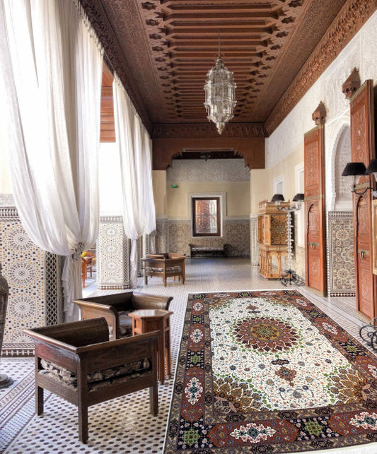 Tabriz Silk Area Rug 354cm x 245cm