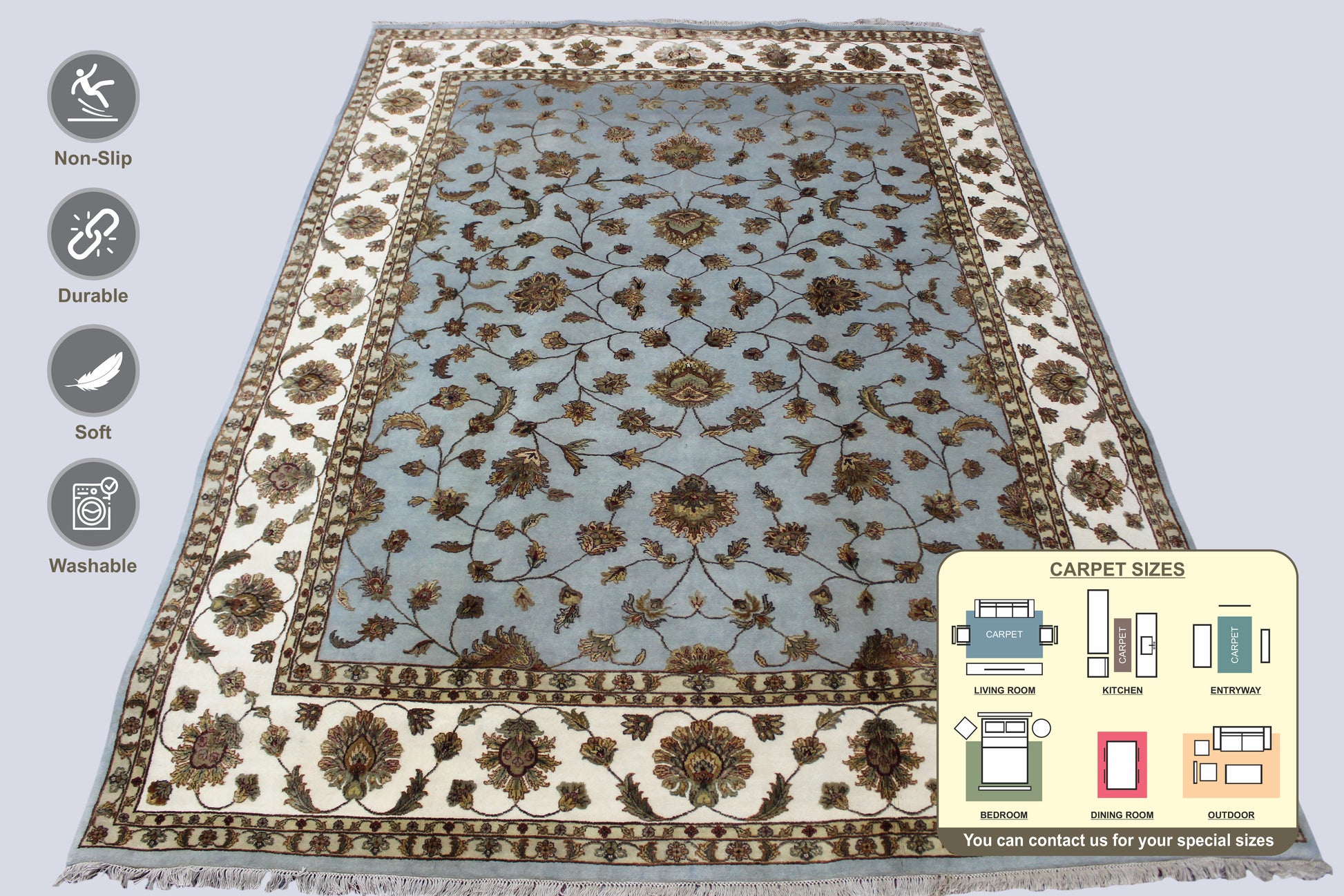 Sultanabad Area Rug 412cm x 300cm